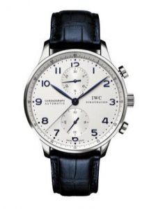 For the decoration of charming blue color, this replica IWC watch shows a unique elegance.