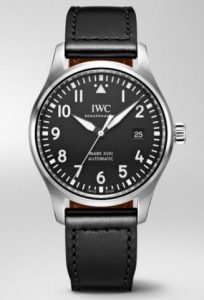 IWC fake watches with black dials are suitable for businessmen.