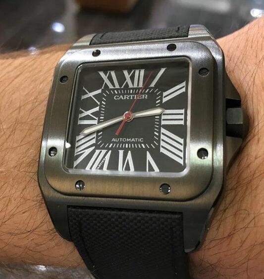 The all-black design of this Cartier is very cool.